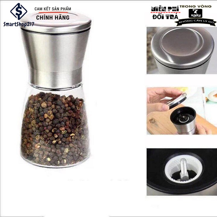 Lọ Xay Tiêu Cầm Tay INOX 304 Cao Cấp | BigBuy360 - bigbuy360.vn