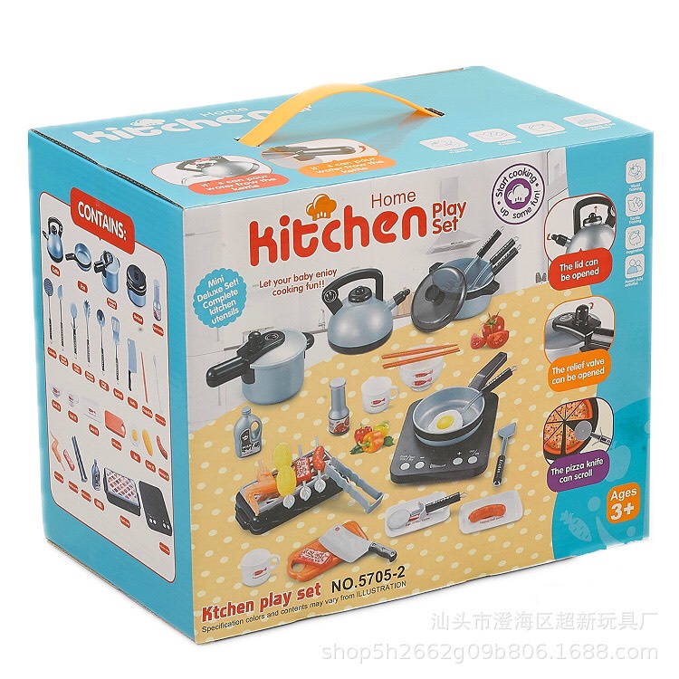 Đồ chơi nấu ăn Kitchen Play Set 36 món