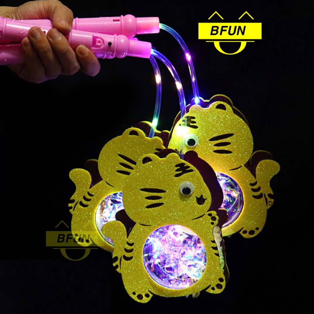 Lồng Đèn Trung Thu Hình Thú Cute Phát Sáng Hottrend - Đèn Lồng Đồ Chơi Trẻ Em Cho Cho Bé Trai Bé Gái Vận Động Bfun