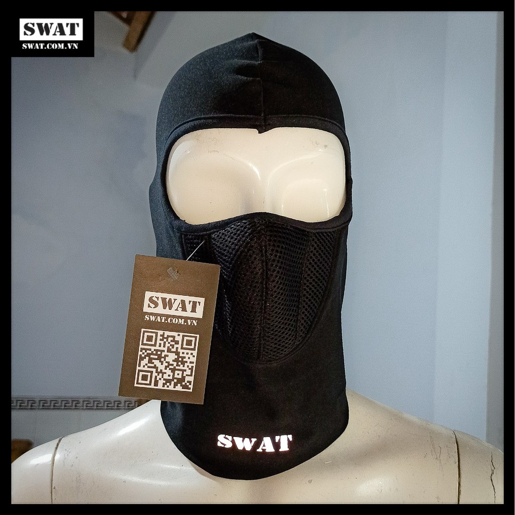 Khăn ninja SWAT X2 3 lớp cao cấp màu đen