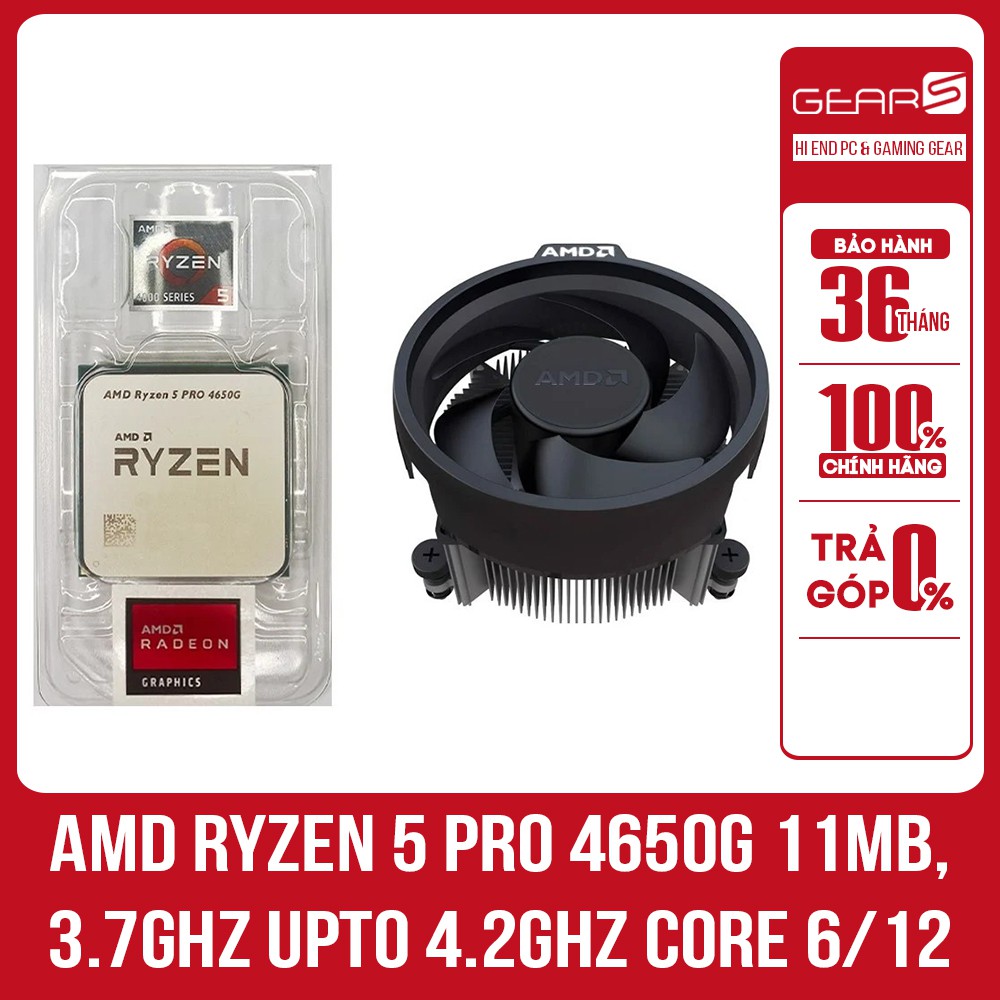 CPU AMD Ryzen 5 PRO 4650G 11MB, 3.7Ghz upto 4.2Ghz CORE 6 12 MPK Socket thumbnail