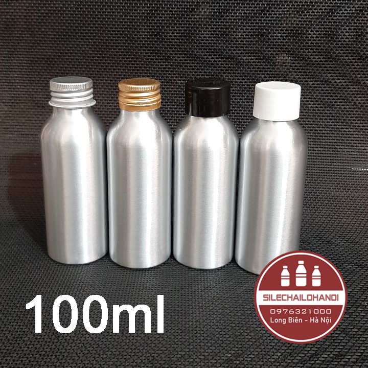 Chai nhôm bạc nắp vặn 100ml