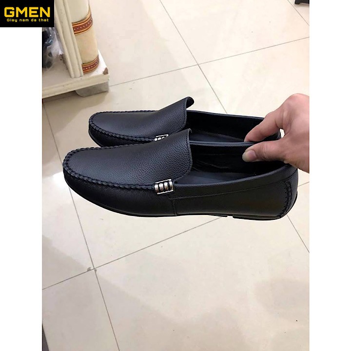 Giày lười nam chất liệu da bò mềm mại đế cao su khâu chỉ bảo hành 12 tháng  | BigBuy360 - bigbuy360.vn