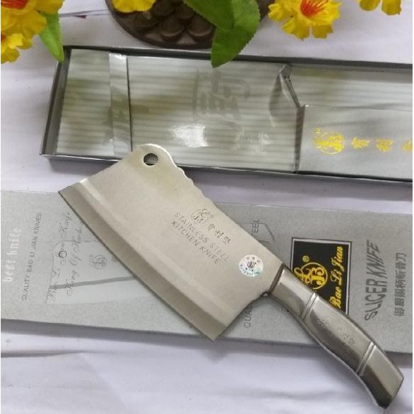 [MADE IN JAPAN] Dao chặt xương SLICE KNIFE Inox nguyên khối cao cấp