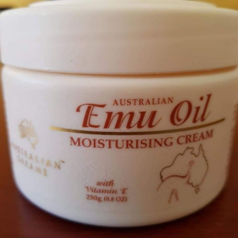 AUSTRALIA EMU OIL MOISTURISING CREAM Vitamin E 250g- Kem Dưỡng Tinh Dầu Đà Điểu kết hợp vitamin E Úc 250g