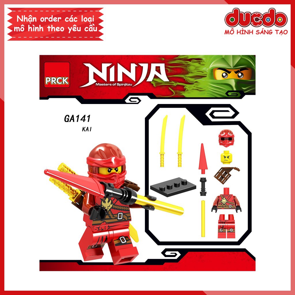 Minifigures các nhân vật Ninjago tuyệt đẹp - Đồ chơi Lắp ghép Xếp hình Mini Mô hình Ninja LeLe GA137-A142