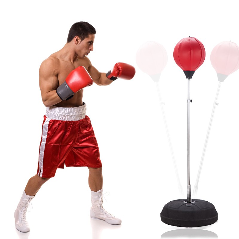 Bóng phản xạ boxing , bóng tập phản xạ tự đứng ( TẶNG KÈM GĂNG TAY )