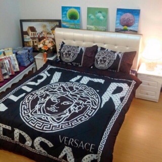 THANH LÝ -  SET POLY Versace Chăn Hè đã Trần Bông  + GA  + 2 vỏ gối nằm