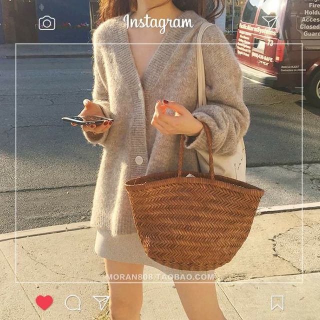 Hàng Sẵn_ Áo khoác len nữ dáng rộng áo len mỏng khoác ngoài ulzzang | BigBuy360 - bigbuy360.vn