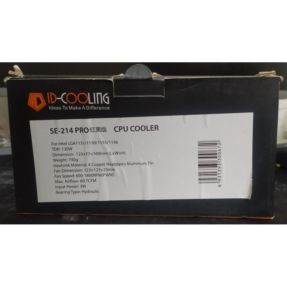 Quạt Tản Nhiệt CPU ID-COOLING SE-214 PRO qua sử dụng
