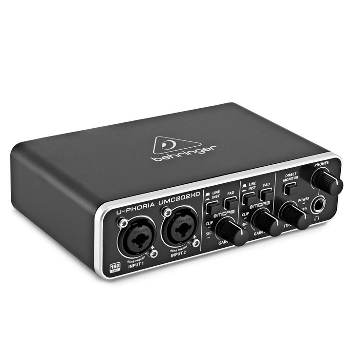 Behringer U-PHORIA UMC204HD - Sound Card Thu Âm, Làm Nhạc Chuyên Nghiệp
