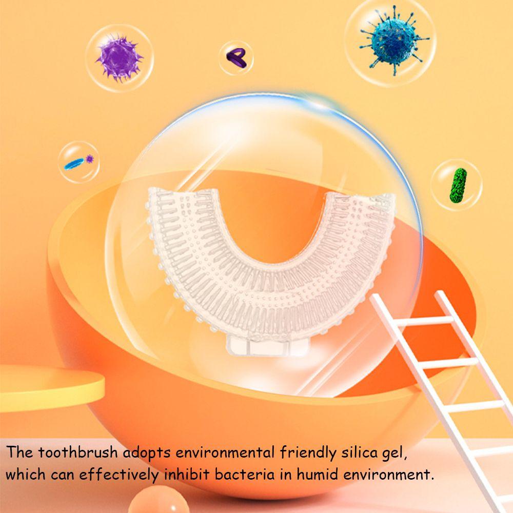 Bàn Chải Đánh Răng Bằng Silicon Mềm Hình Chữ U Cho Bé