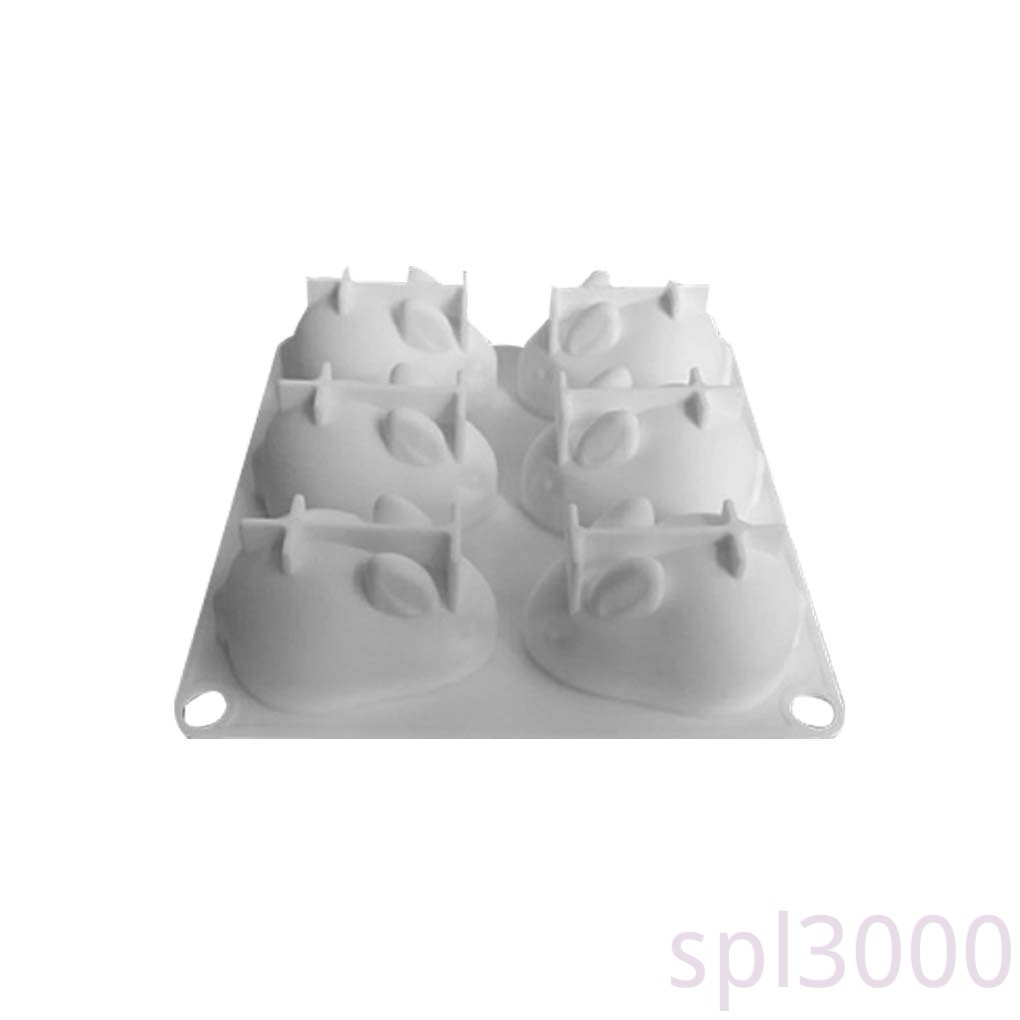 Khuôn Làm Bánh Mousse 6 Ngăn Hình Thú 3d Bằng Silicon