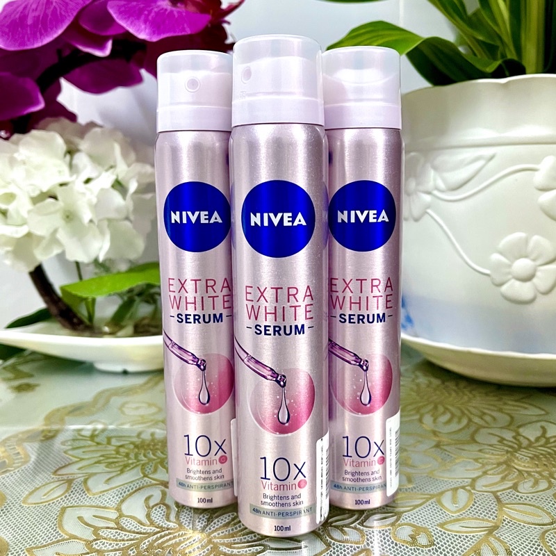 Xịt ngăn mùi Nivea Serum trắng mịn 100ml