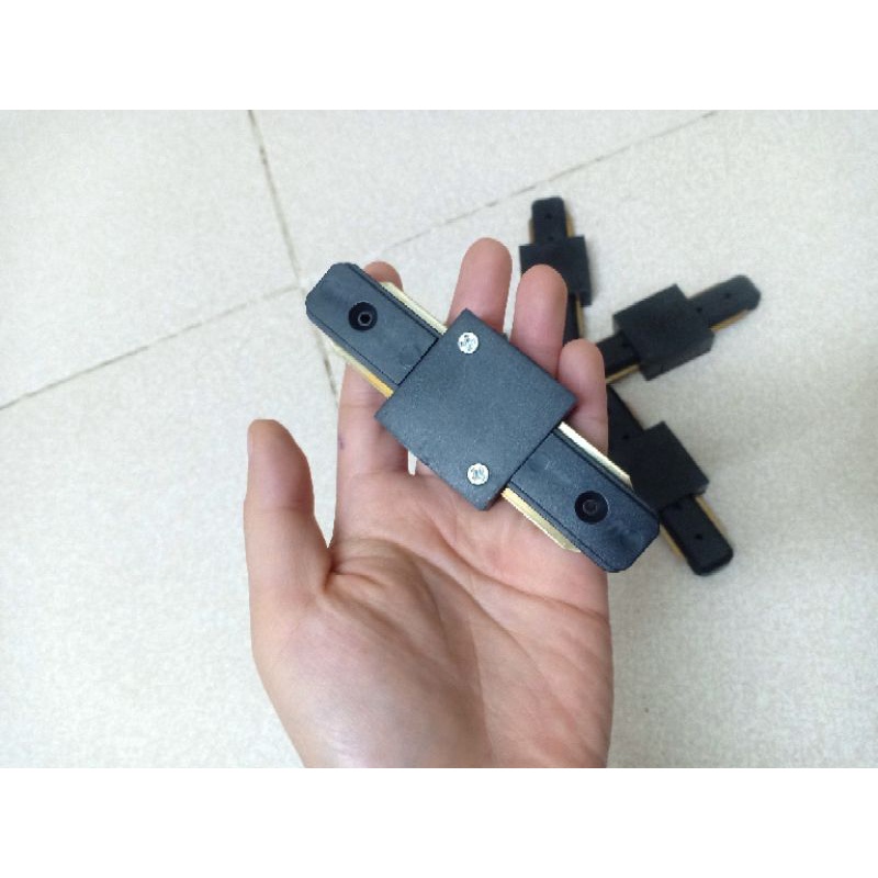 Đầu nối thẳng hai thanh ray - đầu nối chữ I nối 2 thanh ray đèn rọi ray với nhau các loại đèn dùng thanh ray