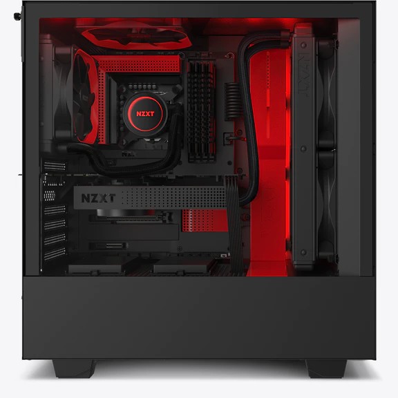 Vỏ Case Máy Tính NZXT H510i Màu Đen Đỏ