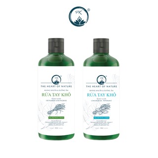 Combo 2 nước rửa tay khô sả chanh, bạc hà PK sát khuẩn 100%- (100ml/chai)