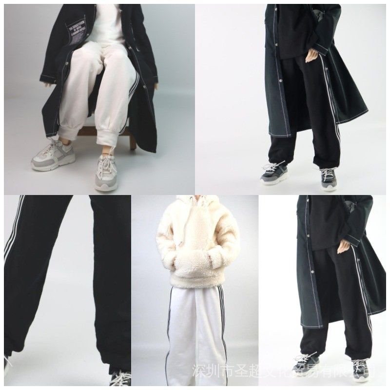 Bộ Quần Áo Thể Thao Có Miếng Dán Thời Trang Dành Cho Búp Bê 1/4BJD