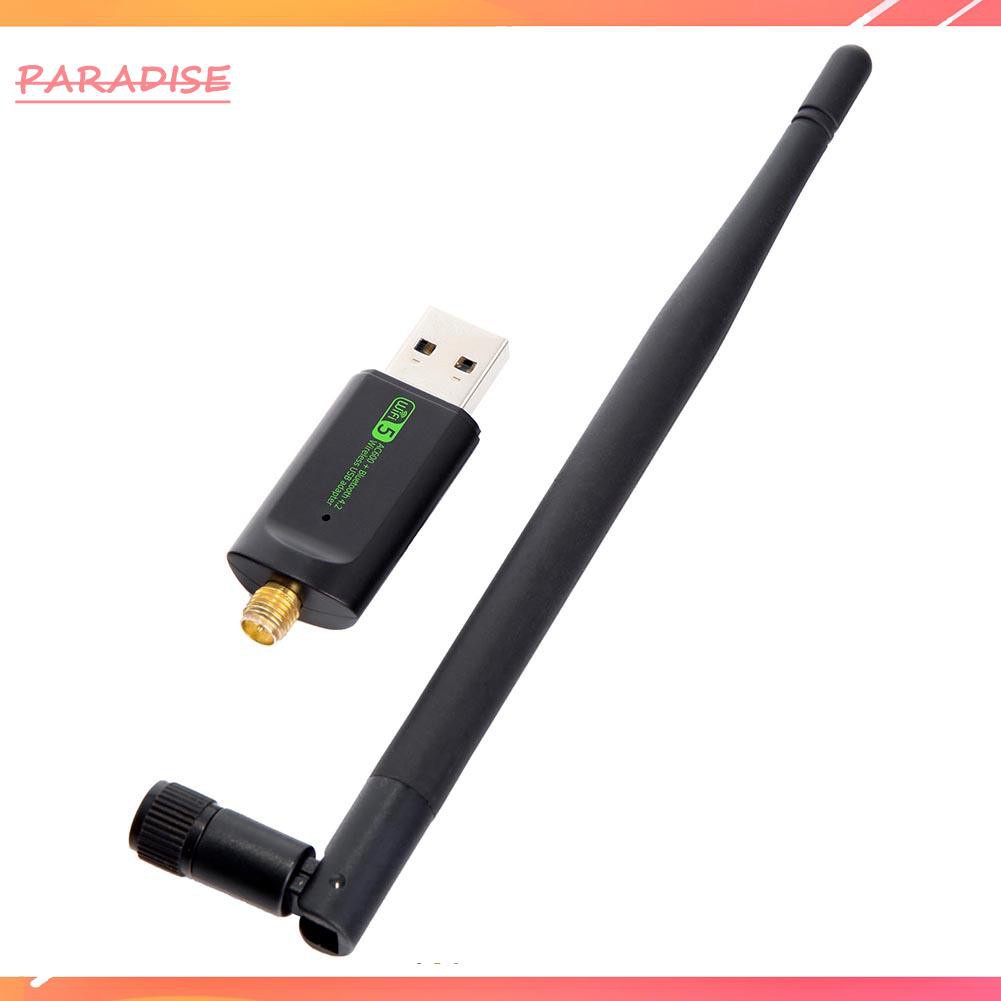 Paradise1 600Mbps Wireless Network Card USB WiFi Adapter LAN with Bluetooth RTL8821