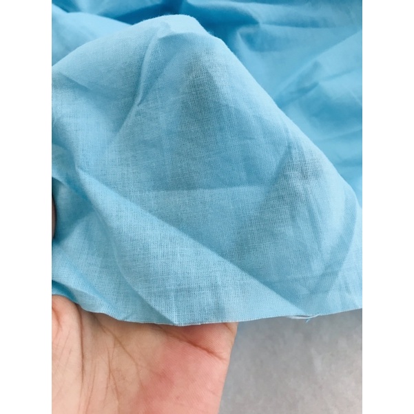Vải thô boi màu xanh