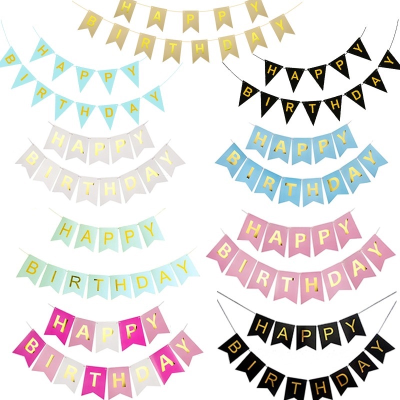 Dây Treo Chữ Happy Birthday Trang Trí Tiệc Sinh Nhật Cho Bé