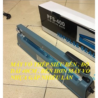 [ mua 1 tặng 1 ] MÁY HÀN MIỆNG TÚI PFS-400 MM SẮT| Máy Cắt Ép Màng Co 40cm Sắt (ảnh thật)