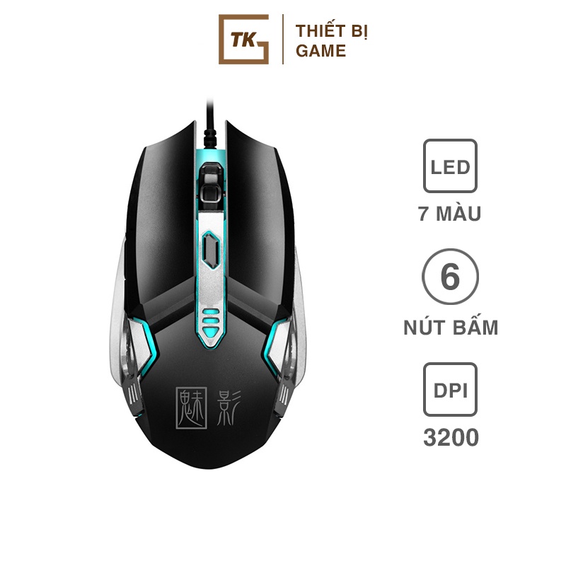 Chuột gaming G5 | Led 7 màu, DPI 3200