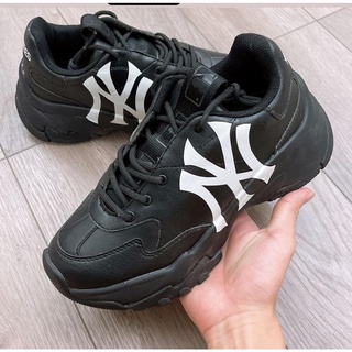 [ Chính Hãng ] - Giày MLB NY Big Ball Chunky Full Đen 32SHC1111