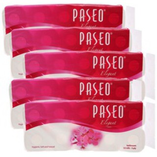 Thùng 10 lốc Giấy vệ sinh cao cấp Paseo 3 lớp (1 lốc 10 cuộn)