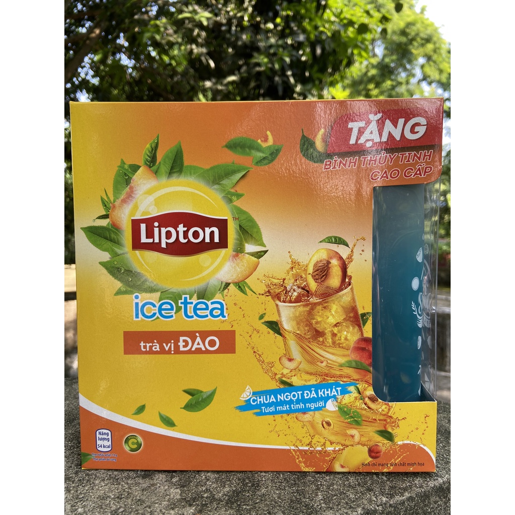 COMBO 2 HỘP TRÀ LIPTON Ice Tea ĐÀO 224g x 16goi x 14g quà tặng