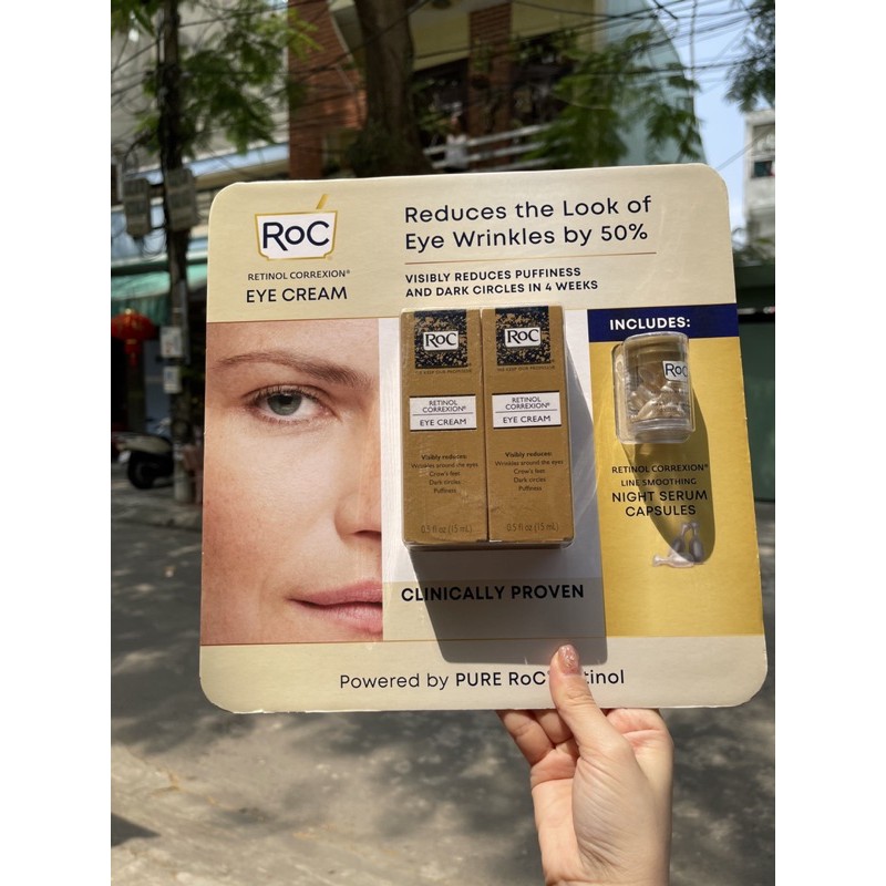 Set kem mắt ROC và huyết thanh xịn retinol | BigBuy360 - bigbuy360.vn