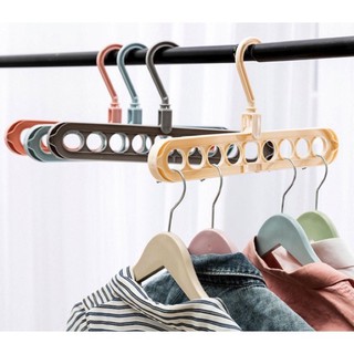 Móc treo áo,móc treo đồ 9 lỗ bằng nhựa