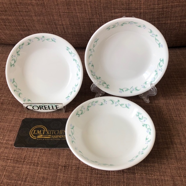 Combo 3 Dĩa nước chấm thủy tinh Mỹ Corelle Country Cottage 405-CC-LP 12cm