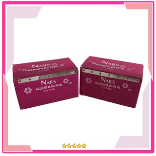 Giấy bạc cuộn đỏ làm nail và làm tóc
