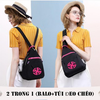 Túi đeo chéo nữ đa năng kết hợp balo thời trang