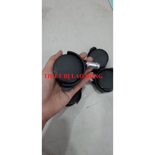 BÁNH XE NHỰA 5F XOAY, ĐEN ĐẾ CHỮ I CÓ KHÓA  - BX5FICK