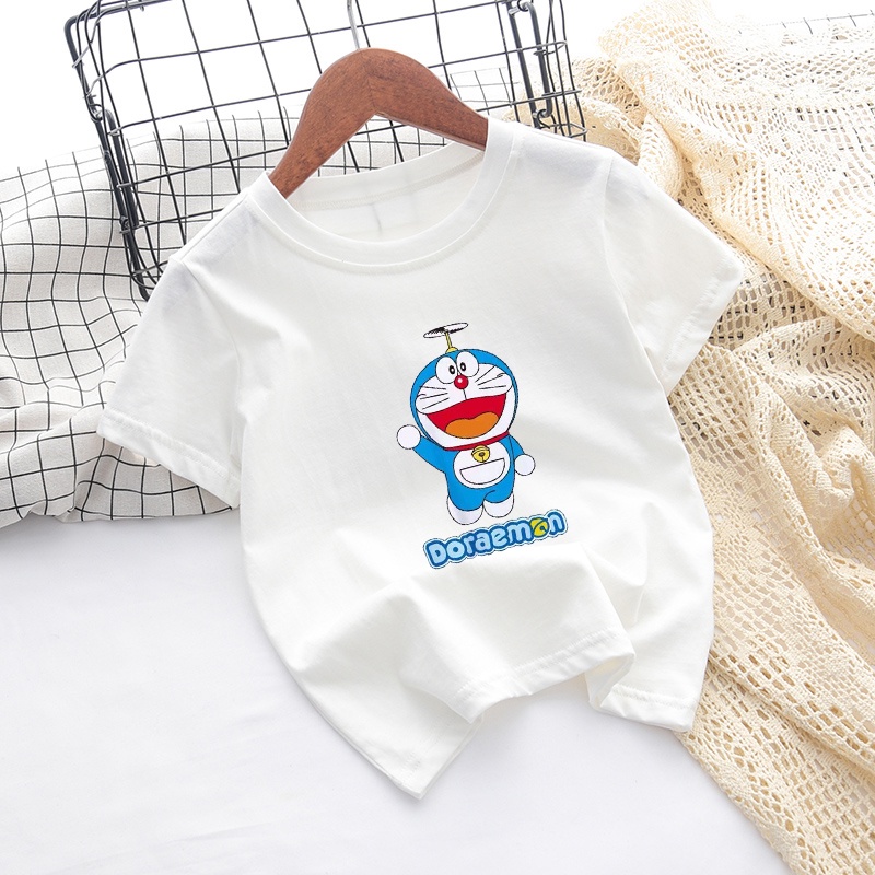 Áo Thun In Hình Doraemon Ngộ Nghĩnh Cho Bé Trai