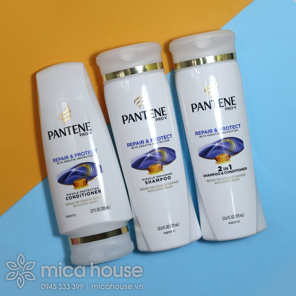  DẦU GỘI - XẢ PHỤC HỒI PANTENE MỸ
