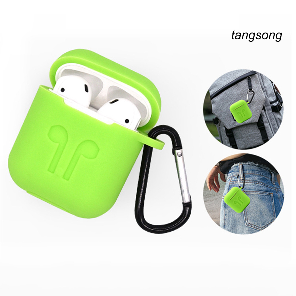 Set 4 Nút Silicone Bọc Tai Nghe Chống Mất Cho Airpods 1 / 2