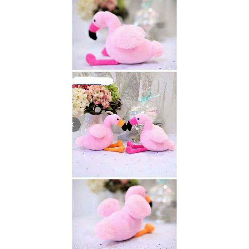 Thú nhồi bông chim hồng hạc đáng yêu mềm mịn siêu cute Flamingo