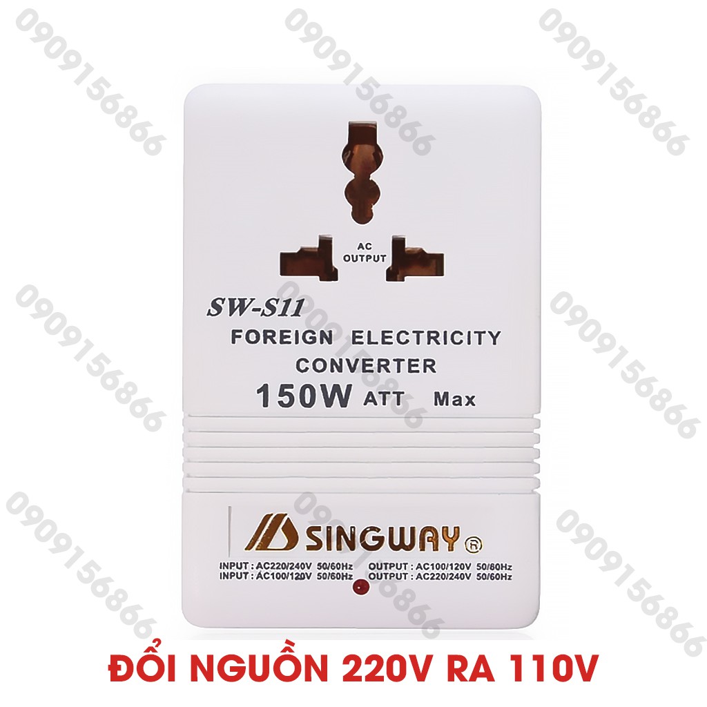 Cục đổi nguồn từ 220v sang 110v 150w s11