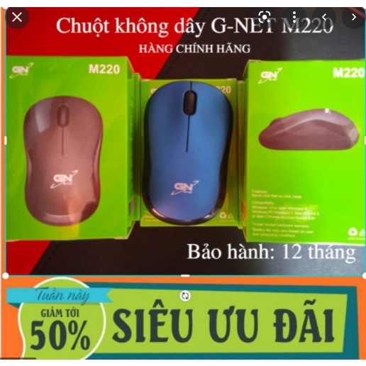 Chuột máy tính không dây M220 G-net mới