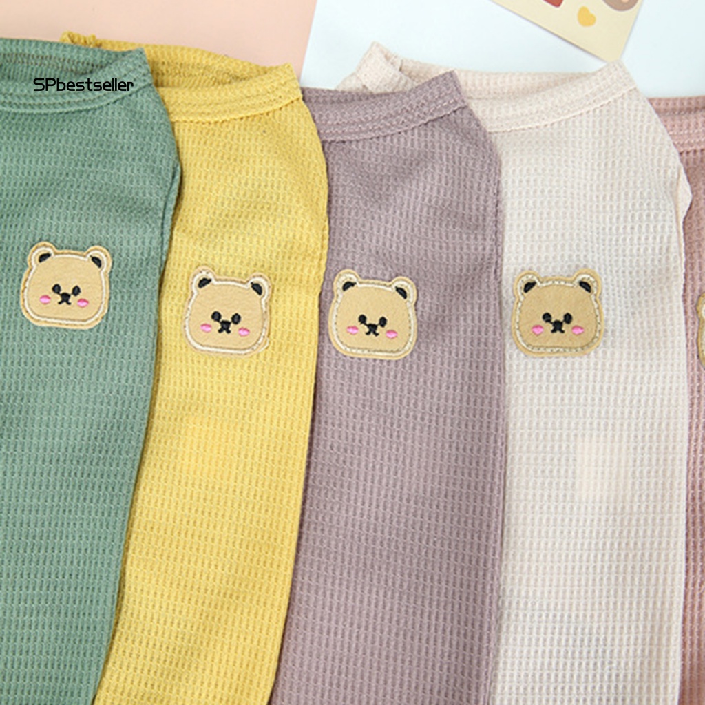 Áo Thun Polyester Cổ Tròn In Hình Gấu Thời Trang Mùa Xuân Cho Cún Cưng