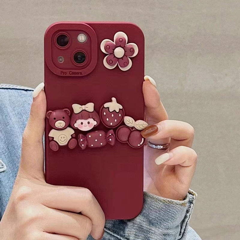 Ốp điện thoại hình dễ thương cho iPhone 13Pro Max 13Pro 13 12ProMax 12Pro 12 11 Pro Max IX Xs Max XR iPhone 7 8 Plus | BigBuy360 - bigbuy360.vn