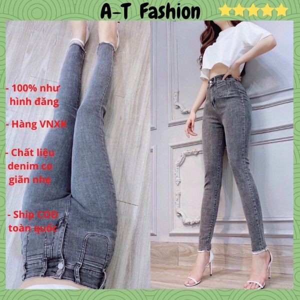 Quần Jean Nữ Lưng Cao ❤️FREESHIP❤️ Quần Bò Nữ Mẫu Mới (Nhiều Mẫu) Xinh Xắn Thời Trang Chuẩn Hàng Shop A-T Fashion-QJN21 | BigBuy360 - bigbuy360.vn