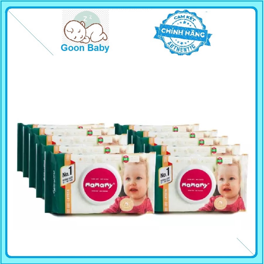 COMBO 10 KHĂN ƯỚT MAMAMY 100 TỜ