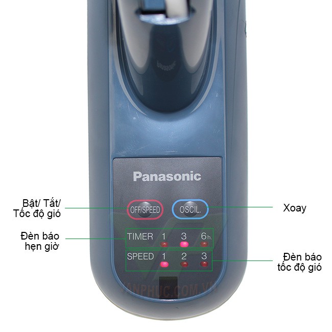 Quạt treo tường Panasonic F-409MB (có điều khiển từ xa) Hàng Chính Hãng