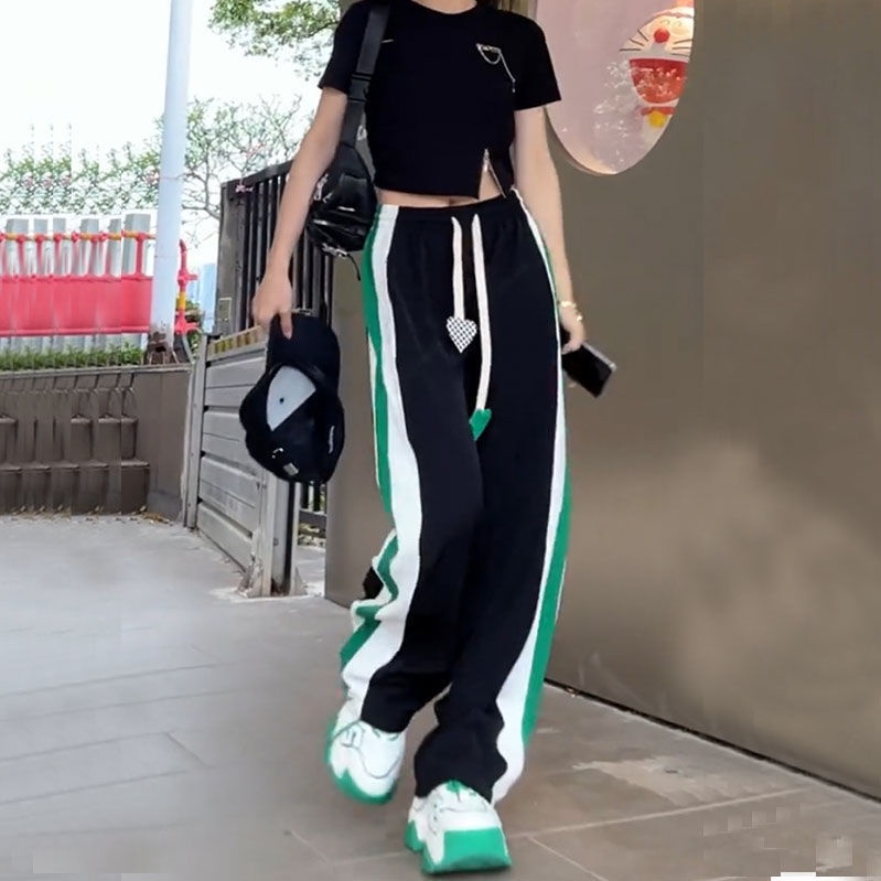 NRVP Quần thể thao ống rộng phong cách Hàn Quốc chất lượng cao dành cho nữ 2022