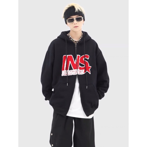 Hoodie zip khoá 2 chiều