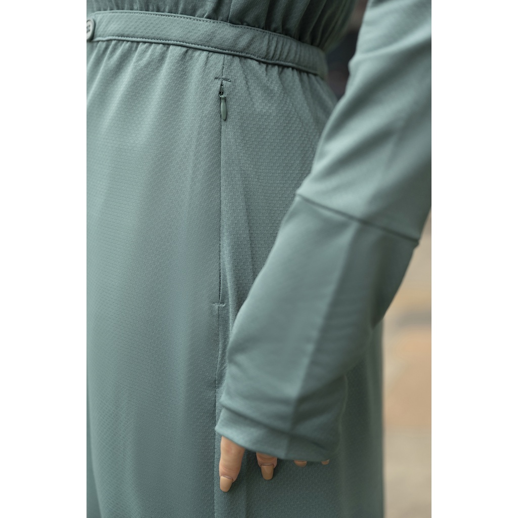 Áo Chống Nắng Nữ Toàn Thân 2 Lớp Dáng Dài LUPERI Vải Kim Cương Thông Hơi, Chống Mọi Tia UV ACN02